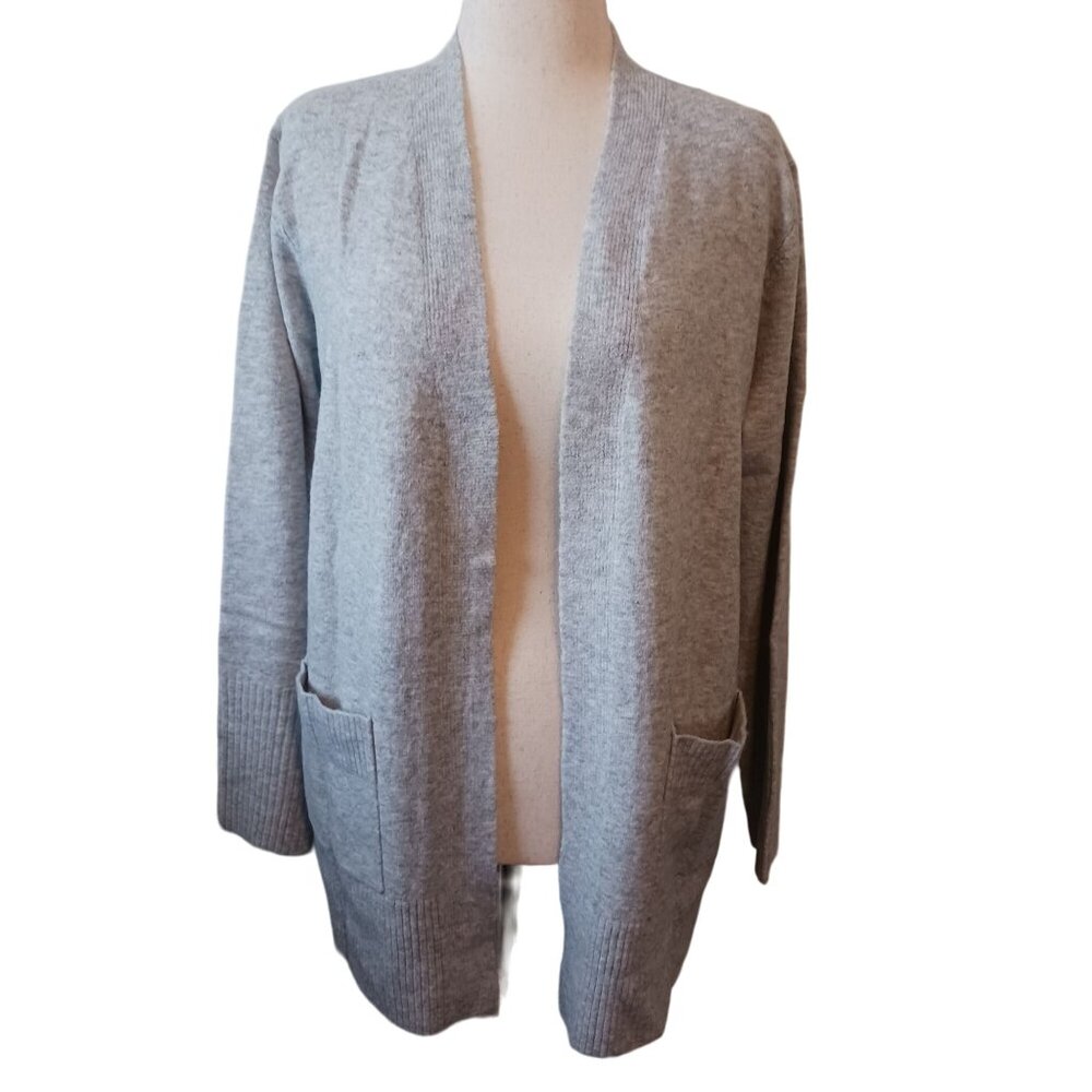 Gray Women's Open Front Sweater